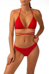 BIKINI TRIANGOLO DONNA  ROSSO